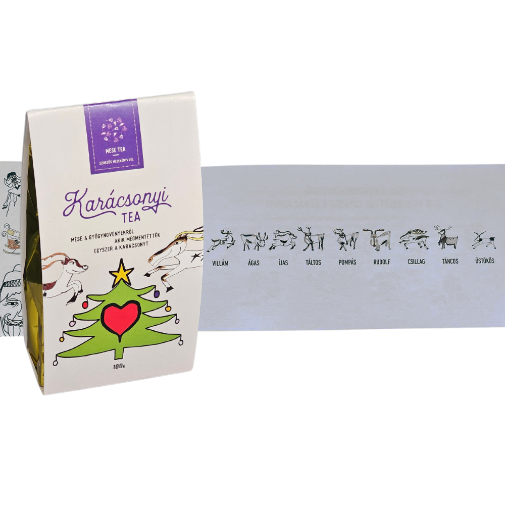 Karácsonyi tea könyv szarvas